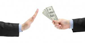 cash or gift hand refuses bad money employee awards