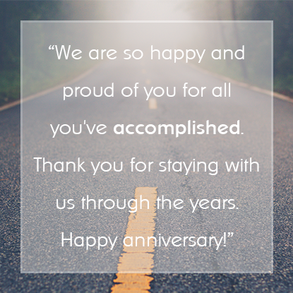 Sample Employee Appreciation Messages for Years of Service Awards